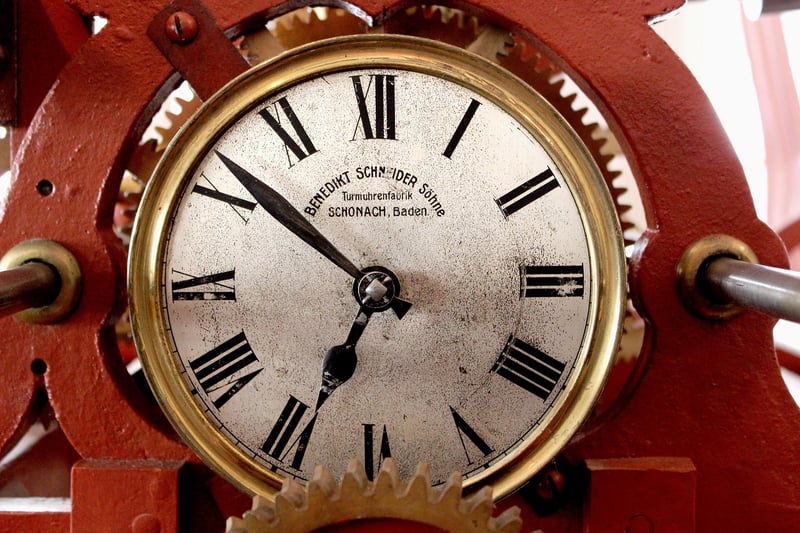 Clock showing the concept of time